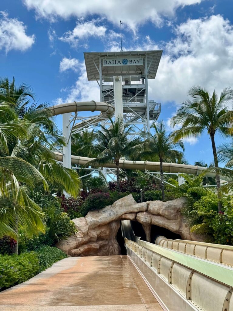 Waterpark and waterslides at grand hyatt baha mar