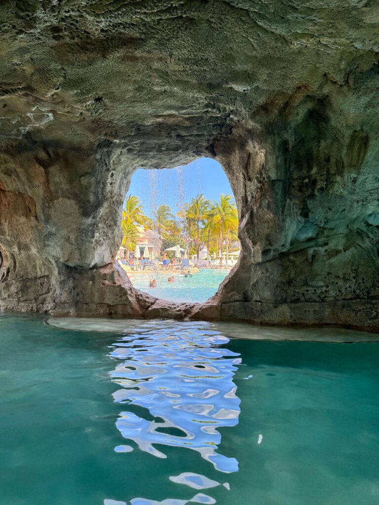 Pools and jumping cliffs at grand hyatt baha mar
