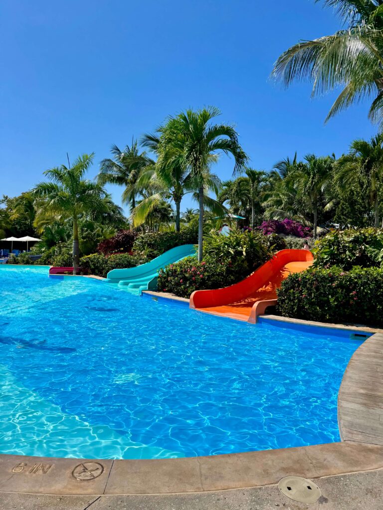 Waterpark and waterslides at grand hyatt baha mar