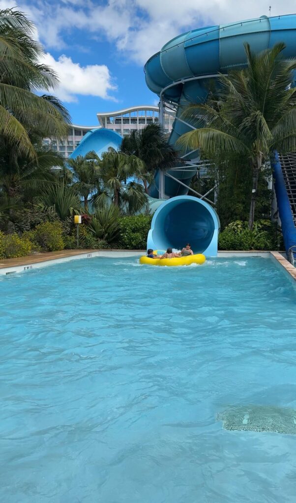 Waterpark and waterslides at grand hyatt baha mar